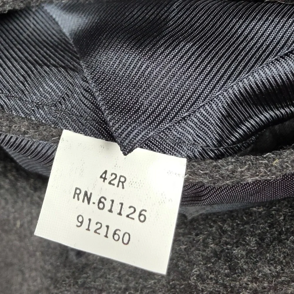 S&K Famous Brands Tailors Row Luxe Blazer Mens 42R Gray Pure Camel Hair 2-Button